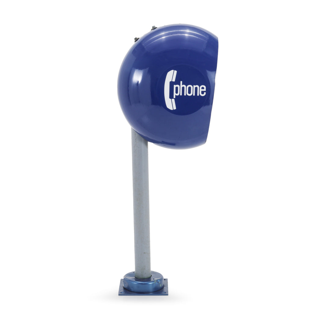 Short Mod Blue Egg Telephone Booth
