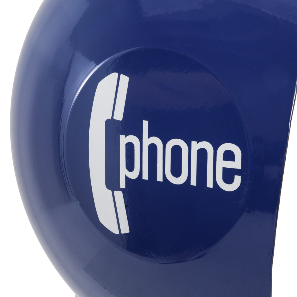 Short Mod Blue Egg Telephone Booth