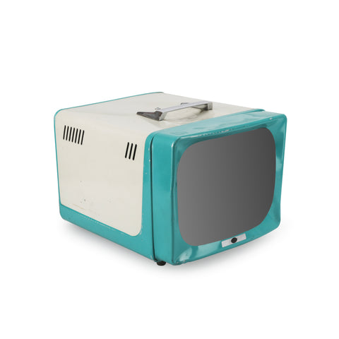 Turquoise / Cream Vintage Television