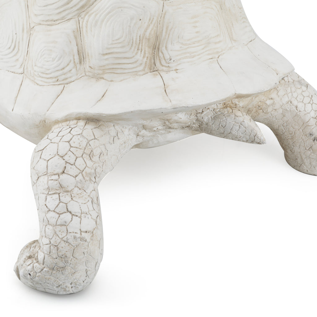 White Tortoise Sculpture