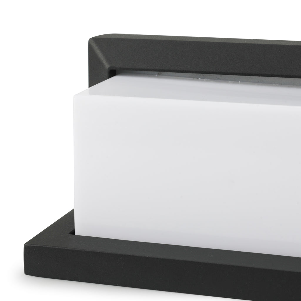 Rectangular Black / Acrylic Wall Light