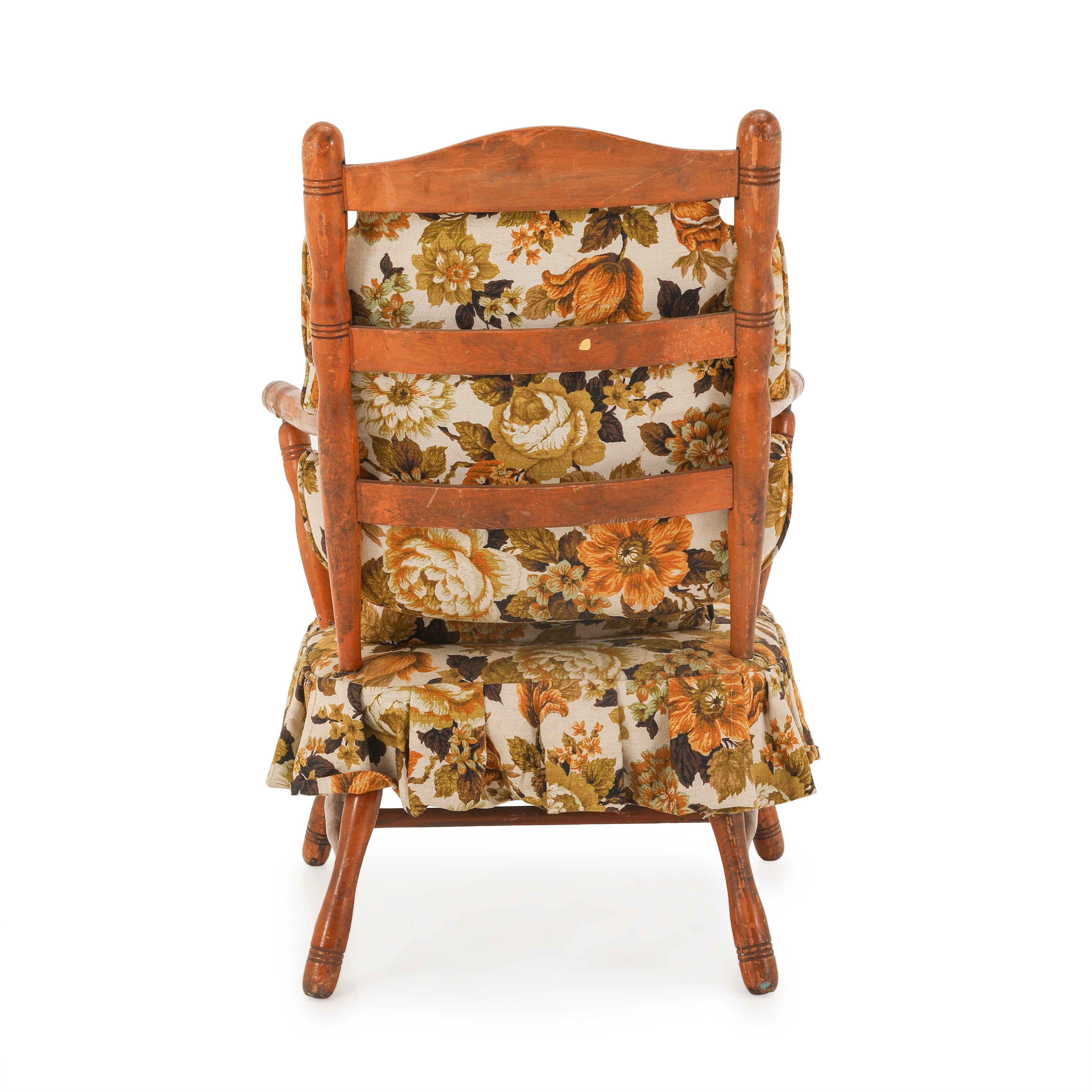 Cricket Rocking Chair Cushions With Skirt Antique Floral Print