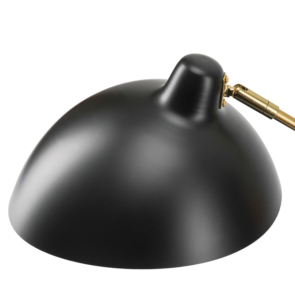 Matte Black Metal / Brass Wall Sconce