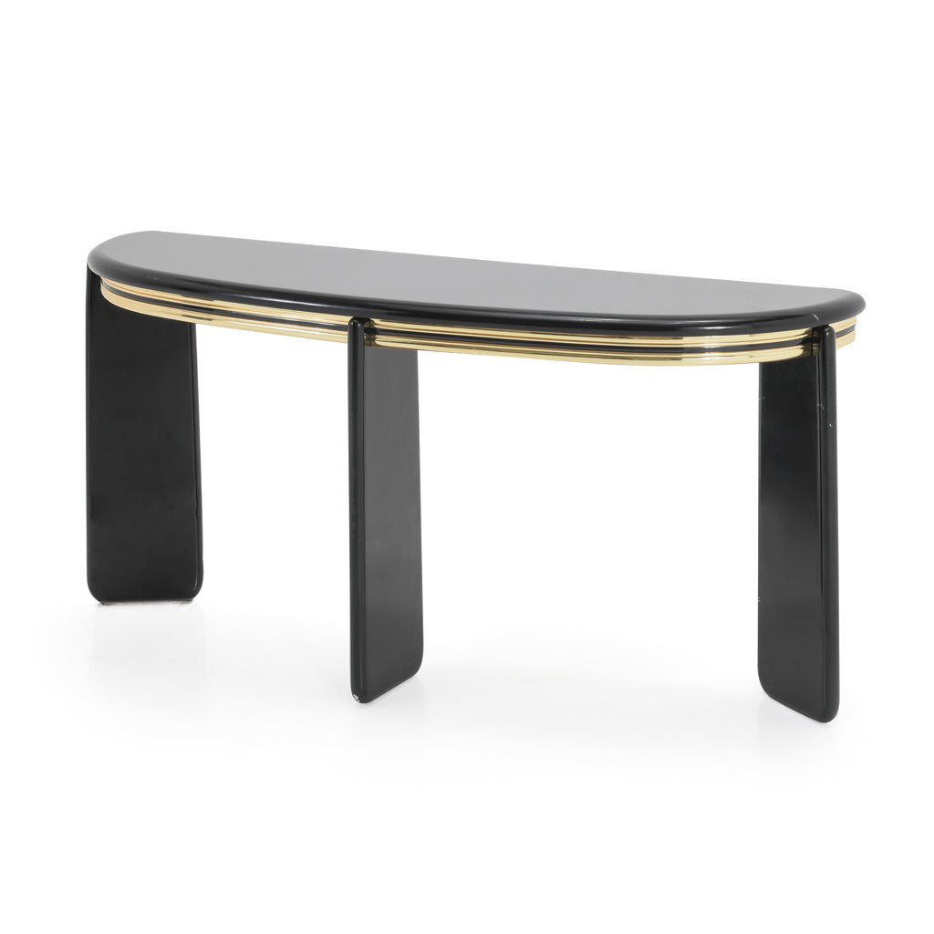 Black / Gold Deco Console Table