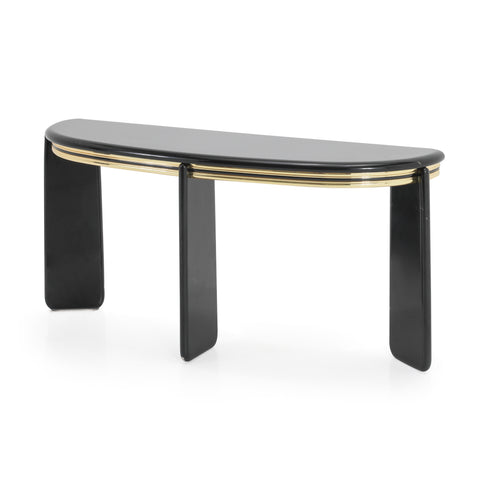 Black / Gold Deco Console Table