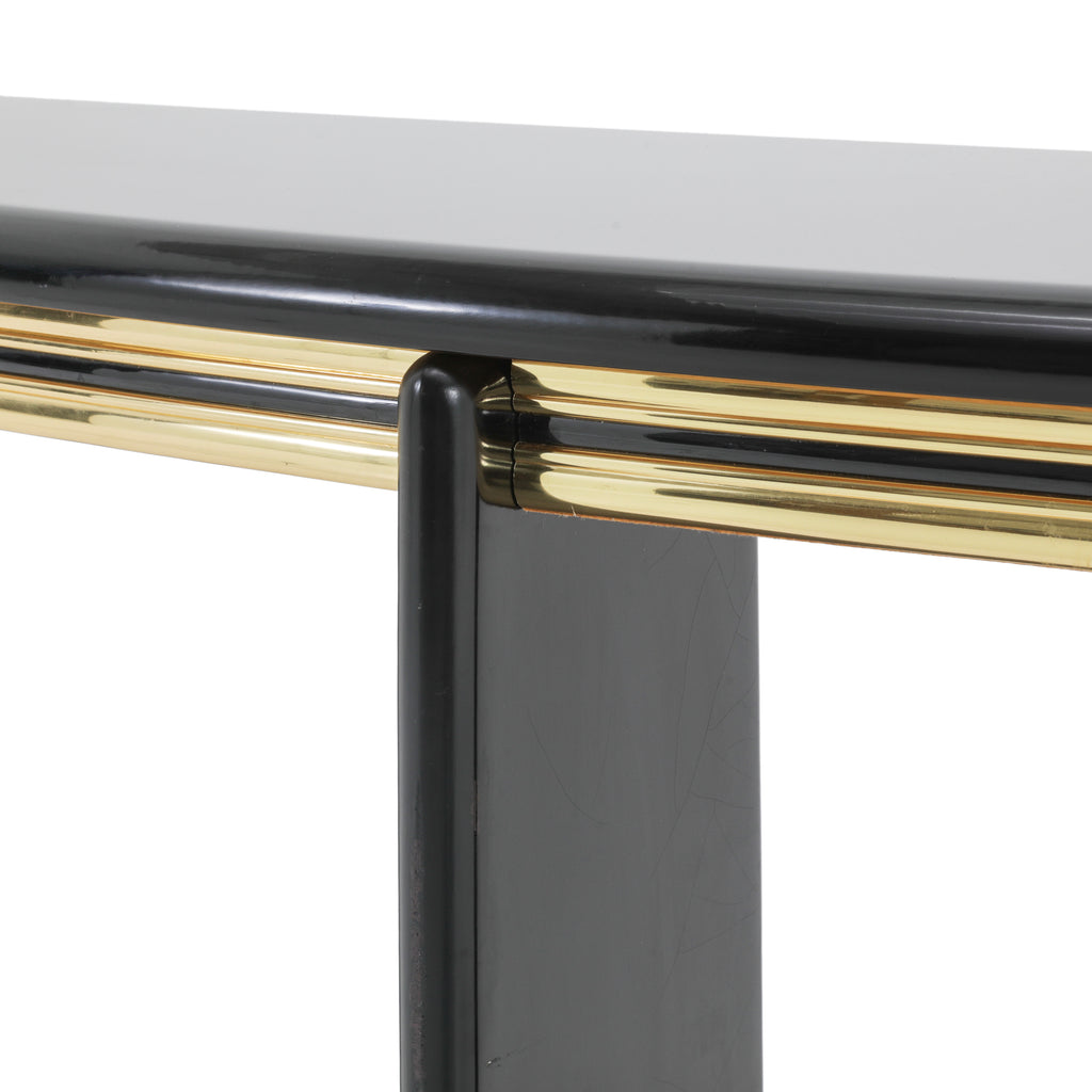 Black / Gold Deco Console Table