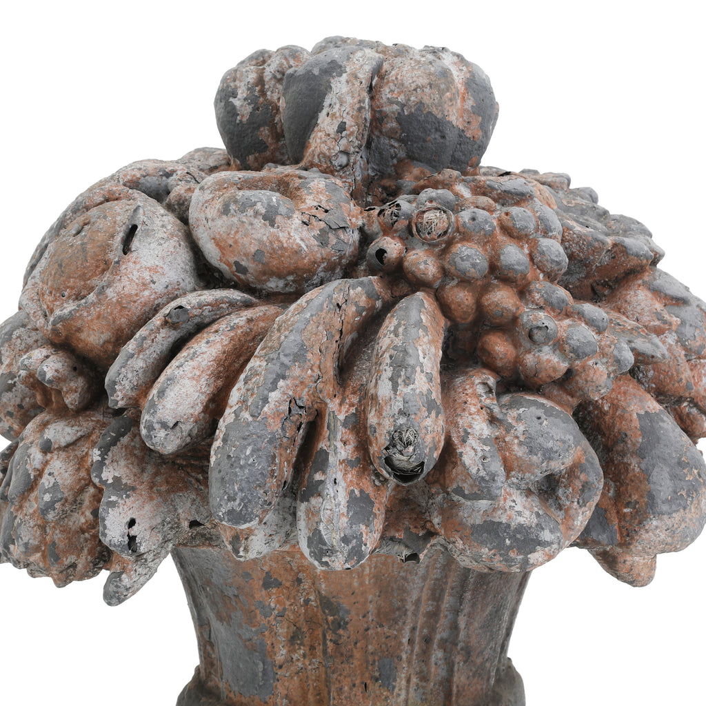 Rustic Stone Fruit Basket Lawn Ornament 4