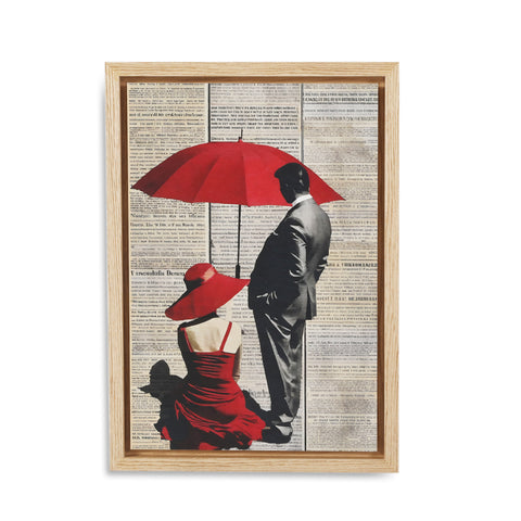 1413 (A+D) Collage Couple Red Umbrella
