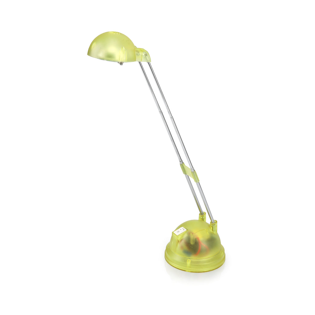 Clear Green Double Rod Desk Lamp