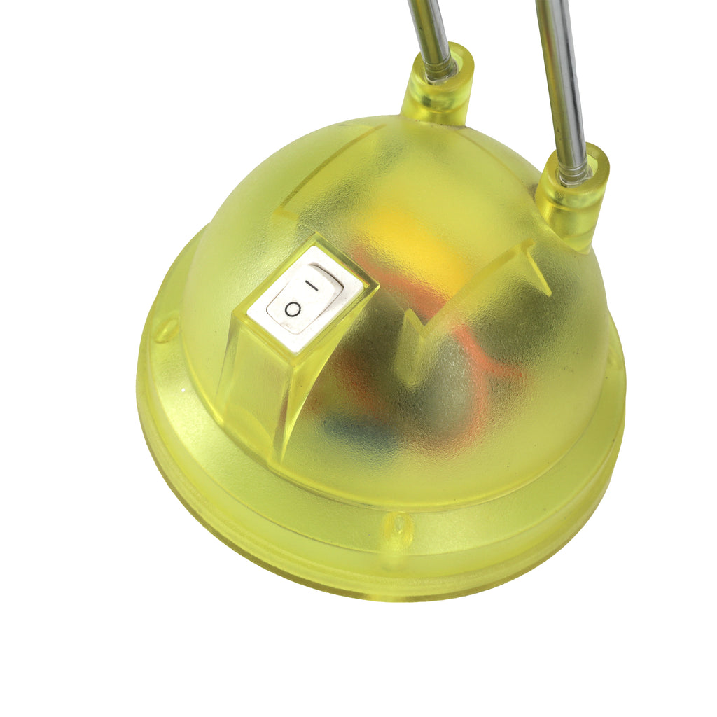 Clear Green Double Rod Desk Lamp