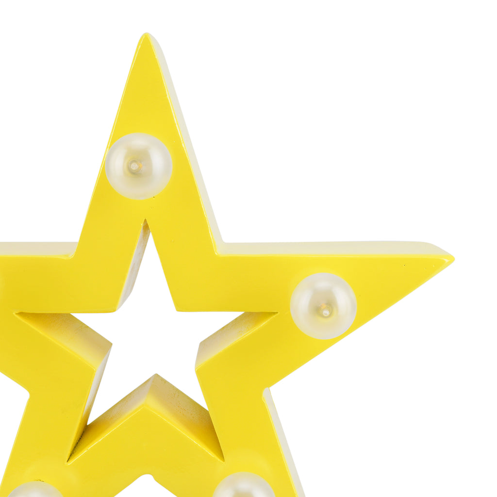 Yellow Star Wall / Table Lamp