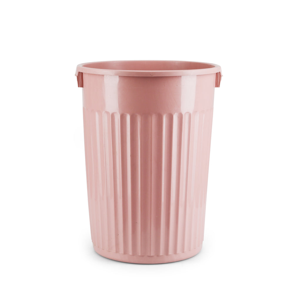 Pink Plastic Trash Can