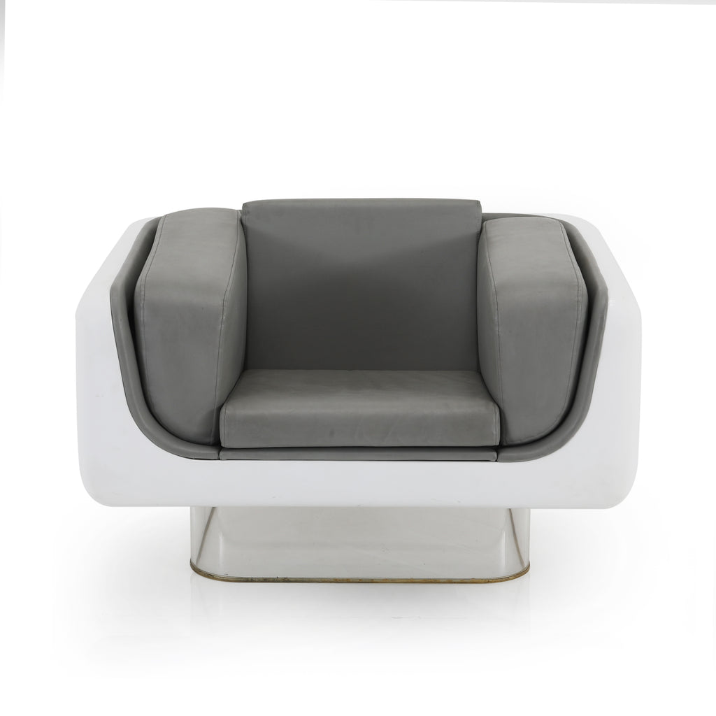 Grey & White Space Age Chair