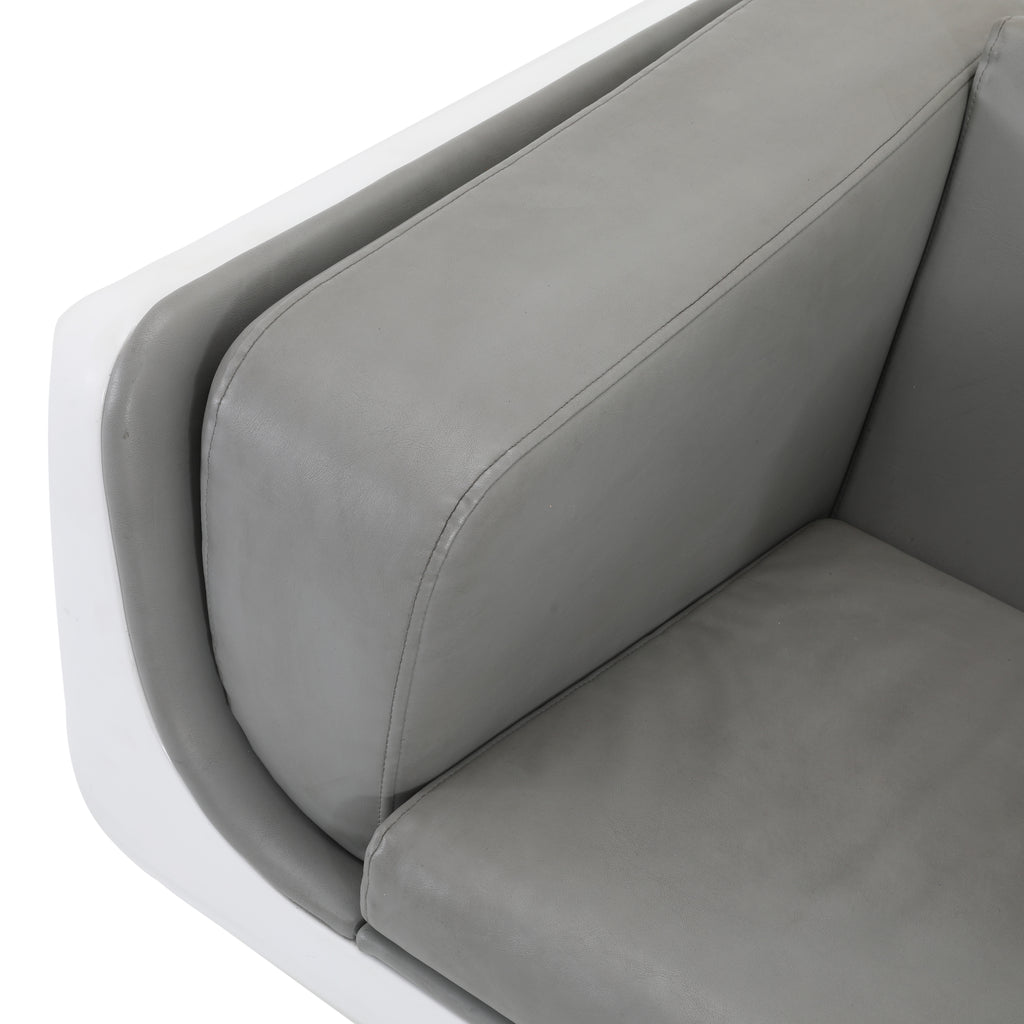 Grey & White Space Age Chair