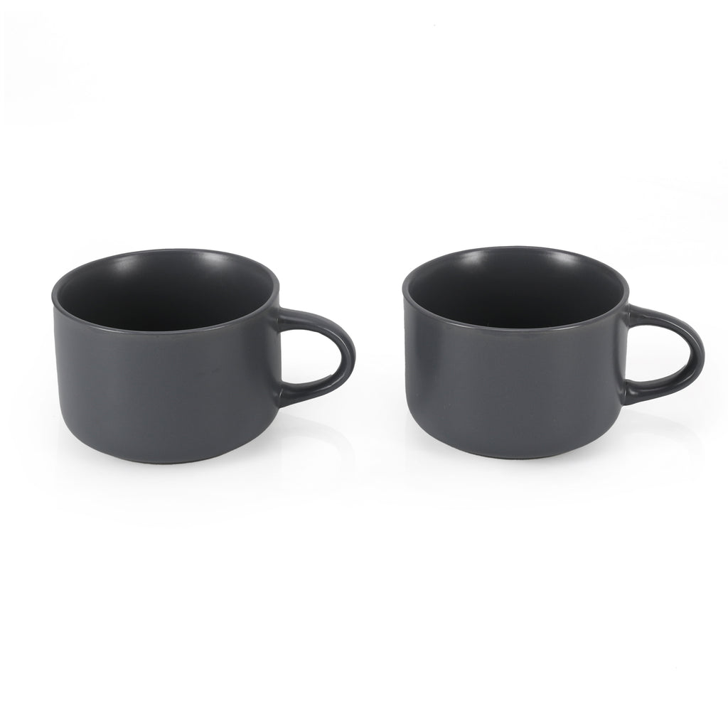 Grey Ceramic Coffee Cups