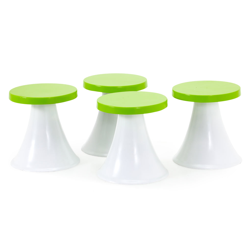 Green / White Mushroom Stool