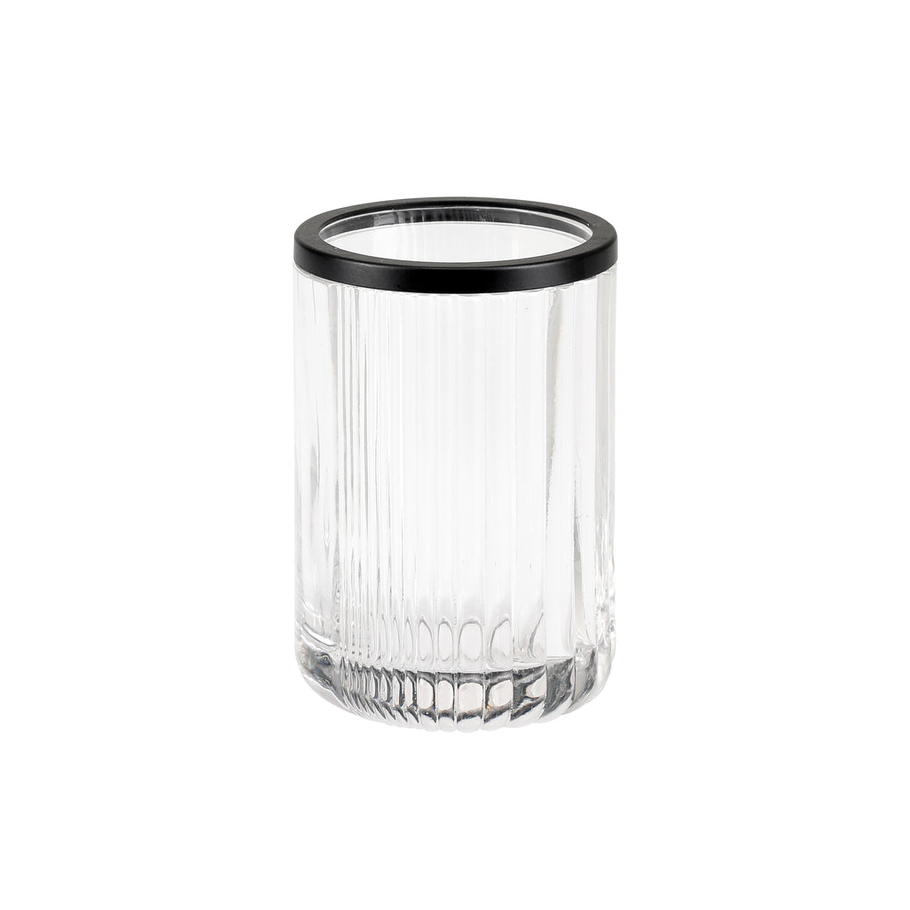 Drinking Glass with Black Rim