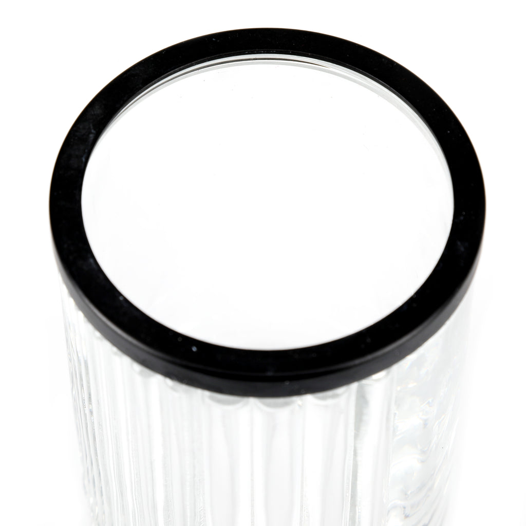 Drinking Glass with Black Rim