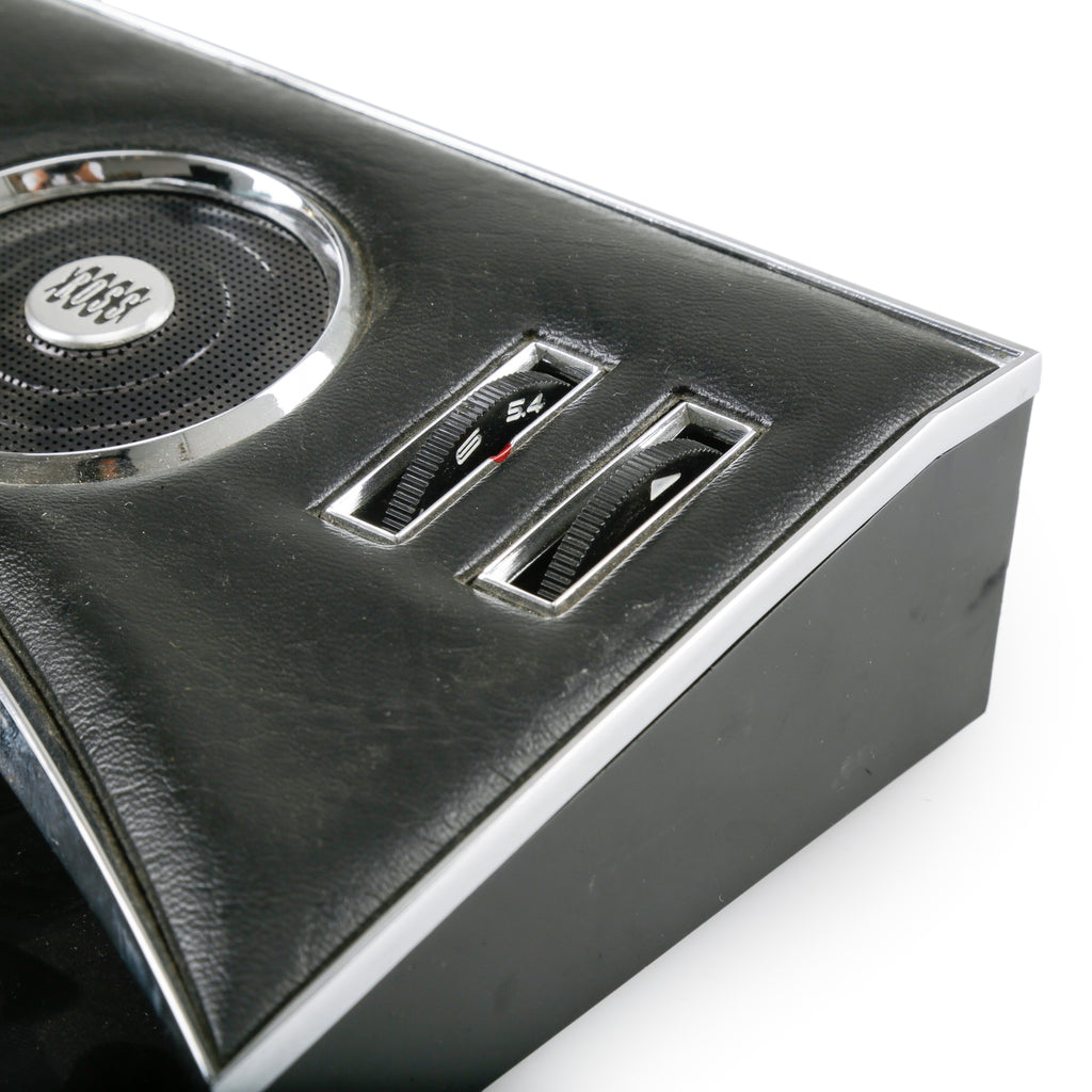Black Faux Leather & Chrome ROSS Intercom Unit