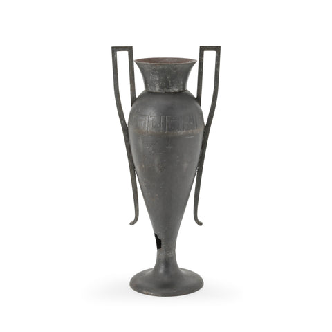 Dark Gray Metal Urn