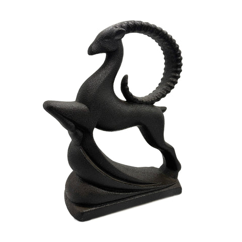 Black Stone Gazelle Sculpture