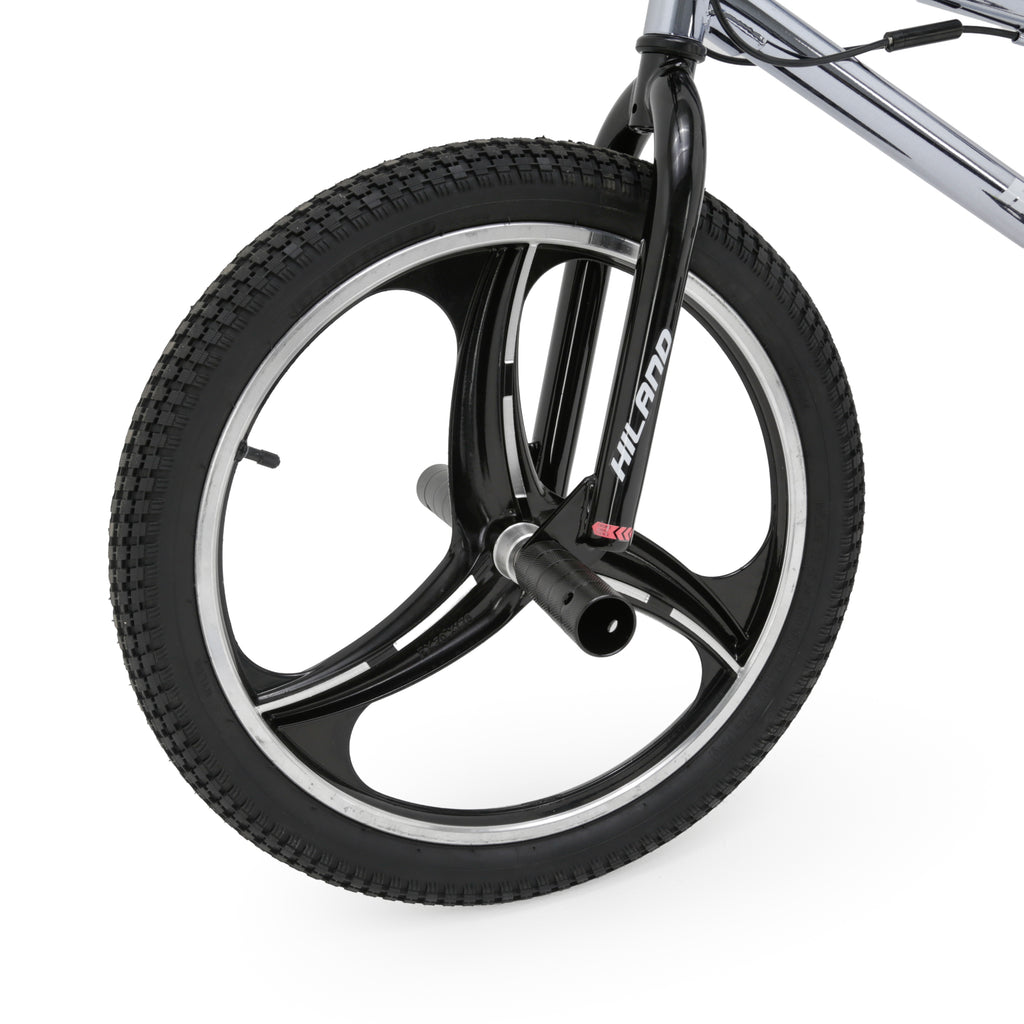 Chrome BMX Bicycle with Black Mag Wheels