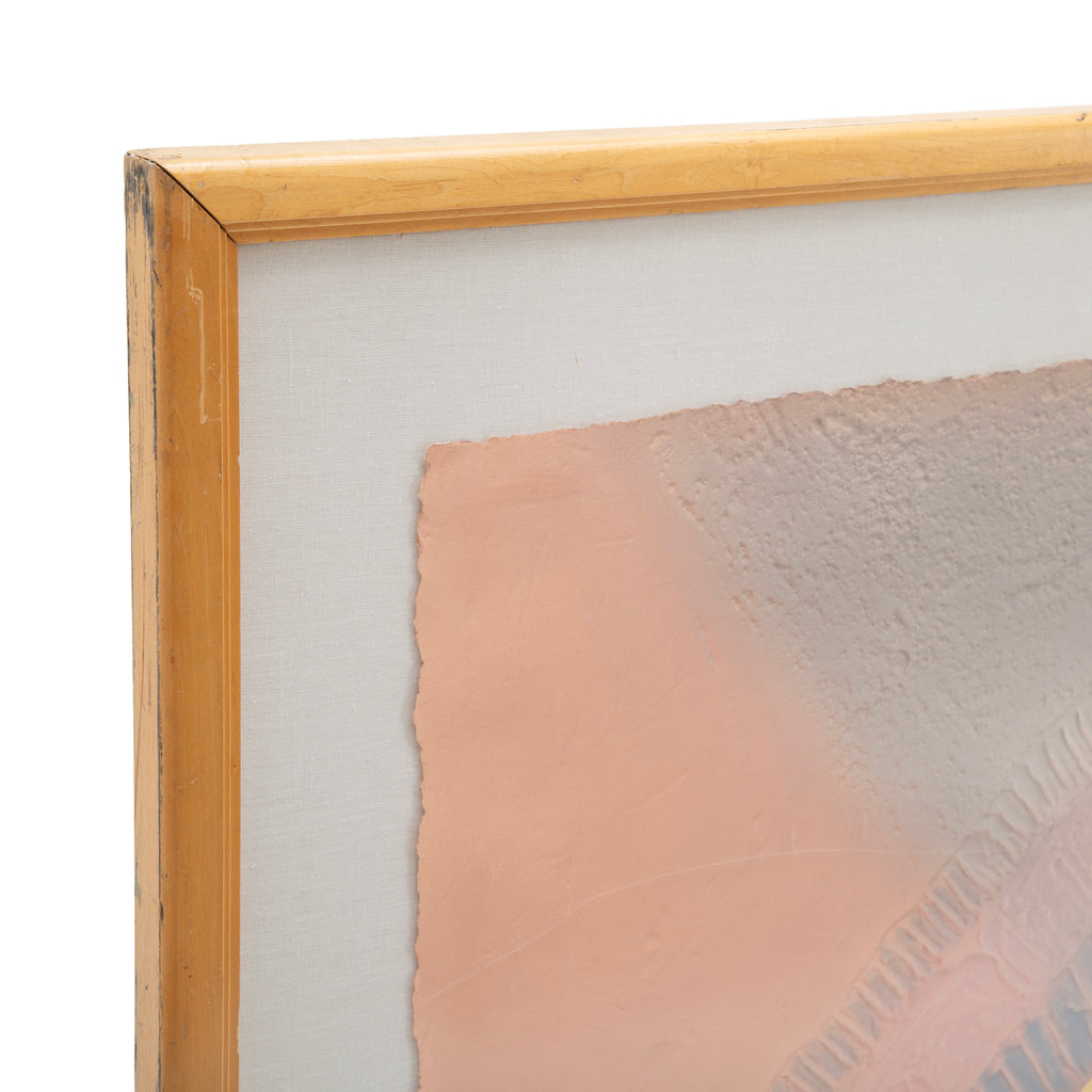 9504 (A+D) Framed Abstract Textured Artwork (56" x 46")