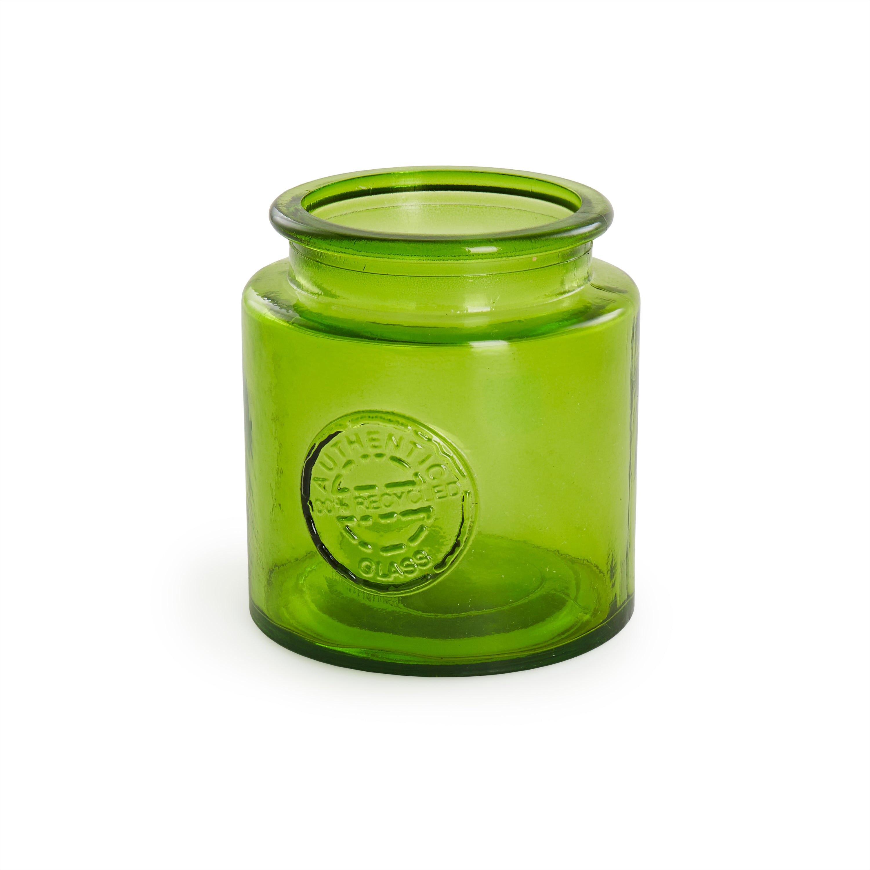 Green Glass Embossed Vase - Gil & Roy Props