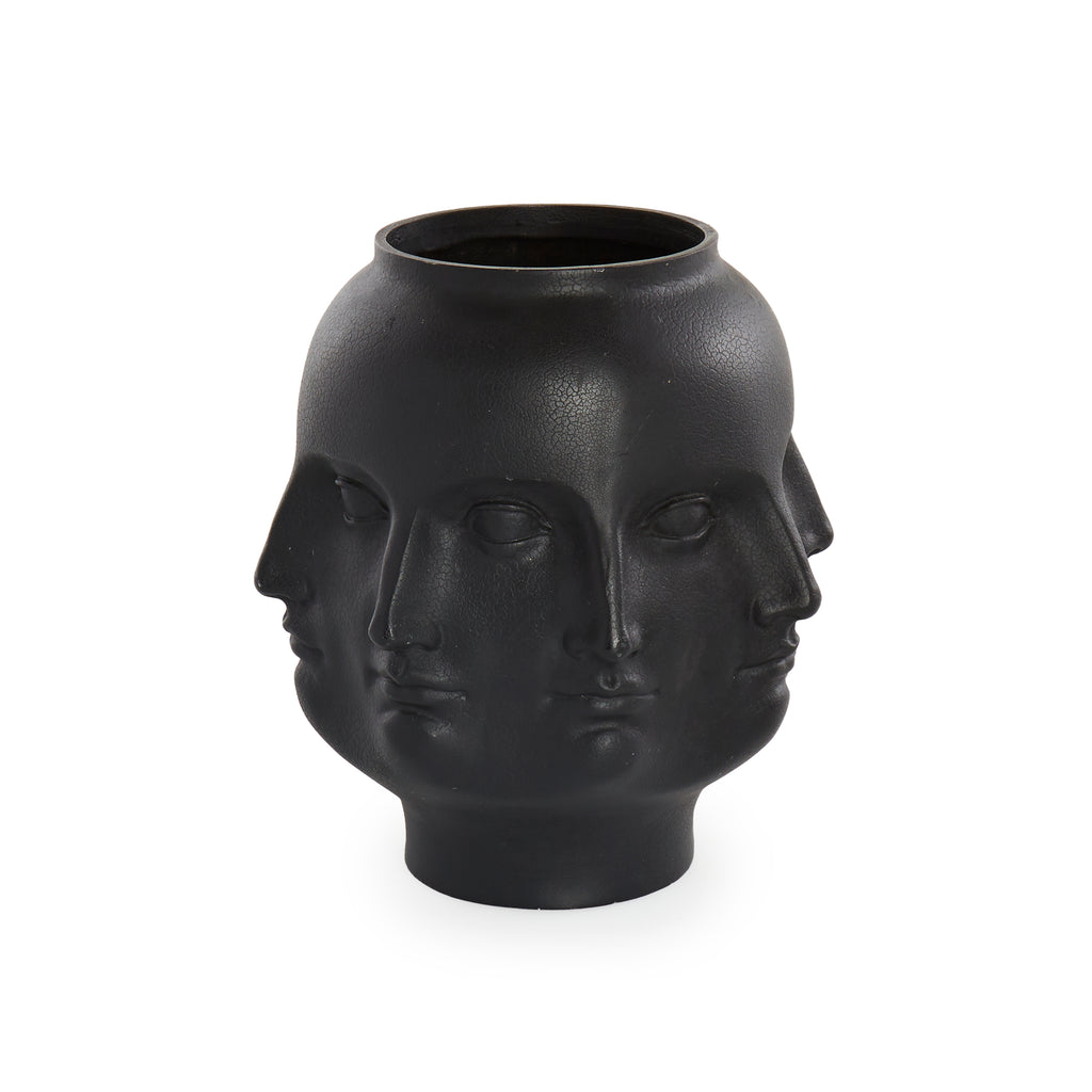 Black Faces Vase