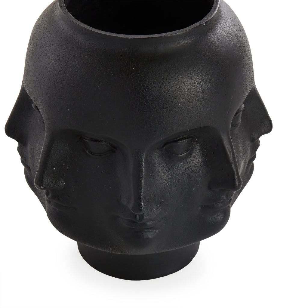 Black Faces Vase