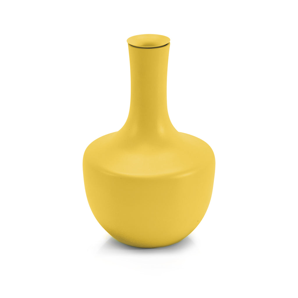 Yellow Thin Neck Vase (A+D)