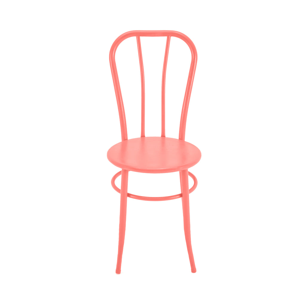 Cafe Metal Side Chair - Pink