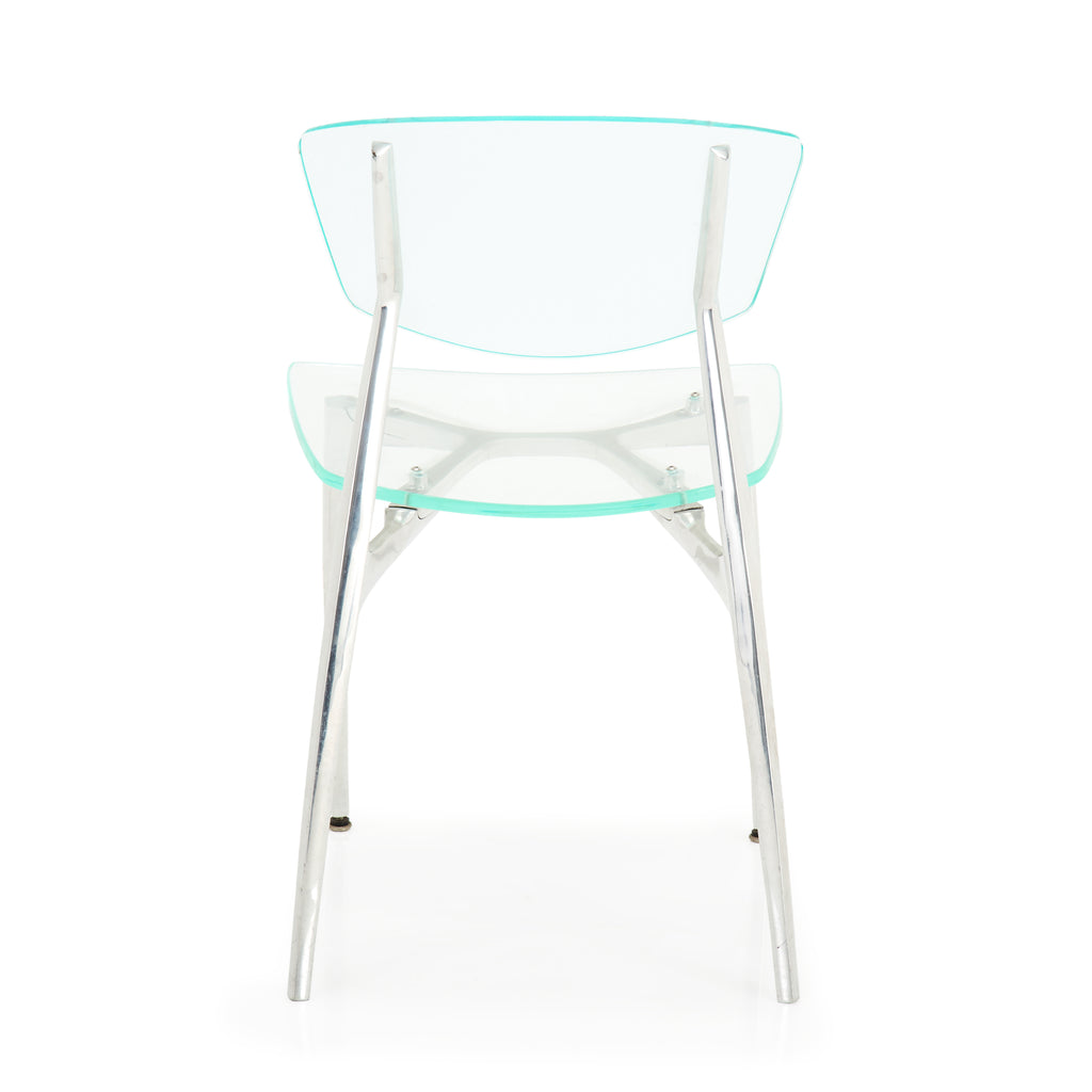 Clear Acrylic and Chrome Chair
