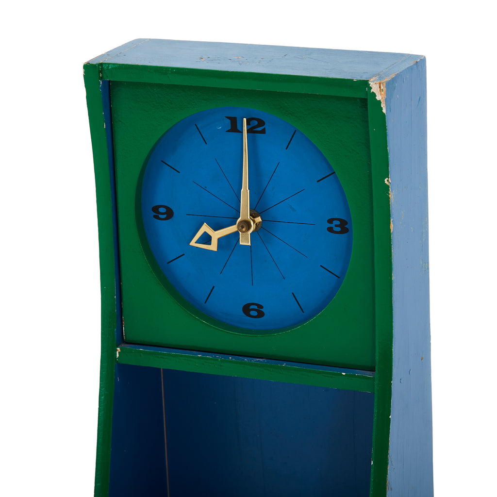 Green - Blue Shelf Clock