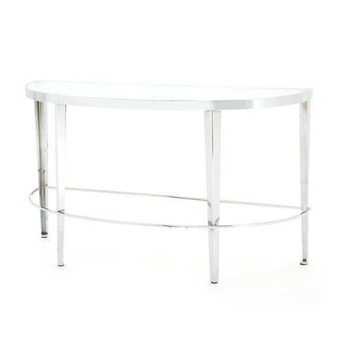 Glass & Chrome Console Table