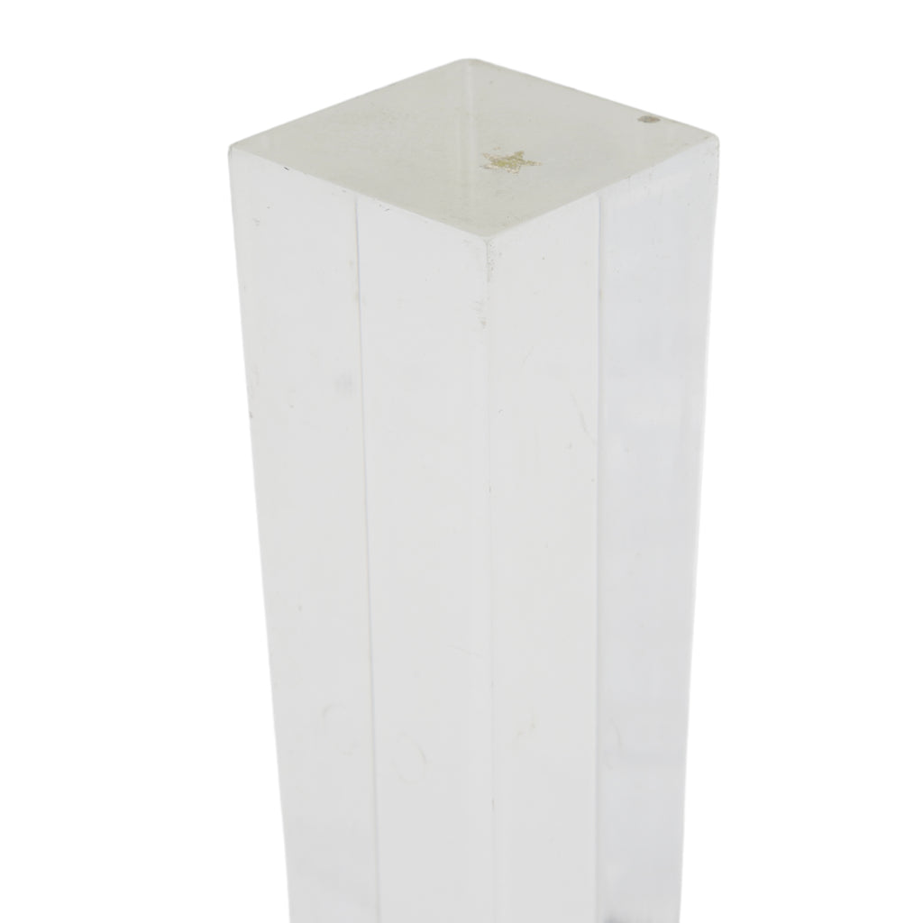 Set of 3 Clear Tapered Decorative Obelisks