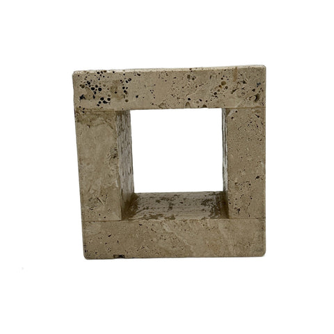 Natural Stone Square Cutout Decorative Object