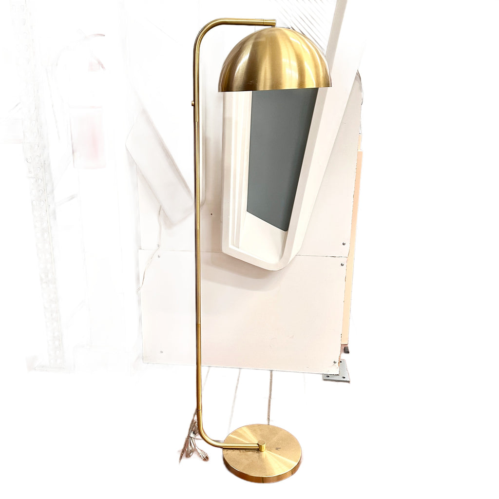 Gold Arched Domed Shade Floor Lamp