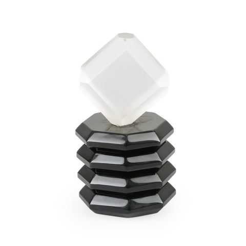 Black Multi-Tiered Acrylic Decorative Sculpture