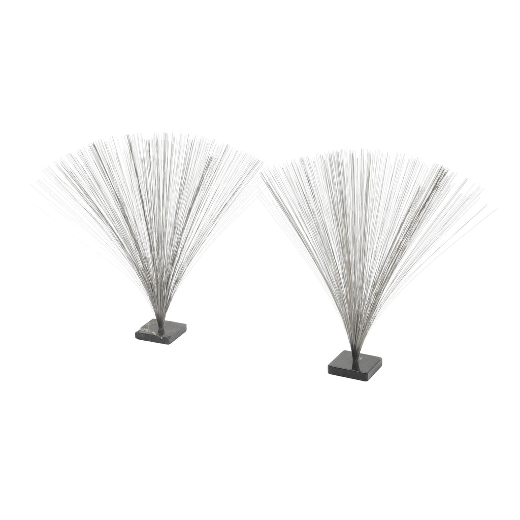 Silver Metal Burst Decorative Sculptures