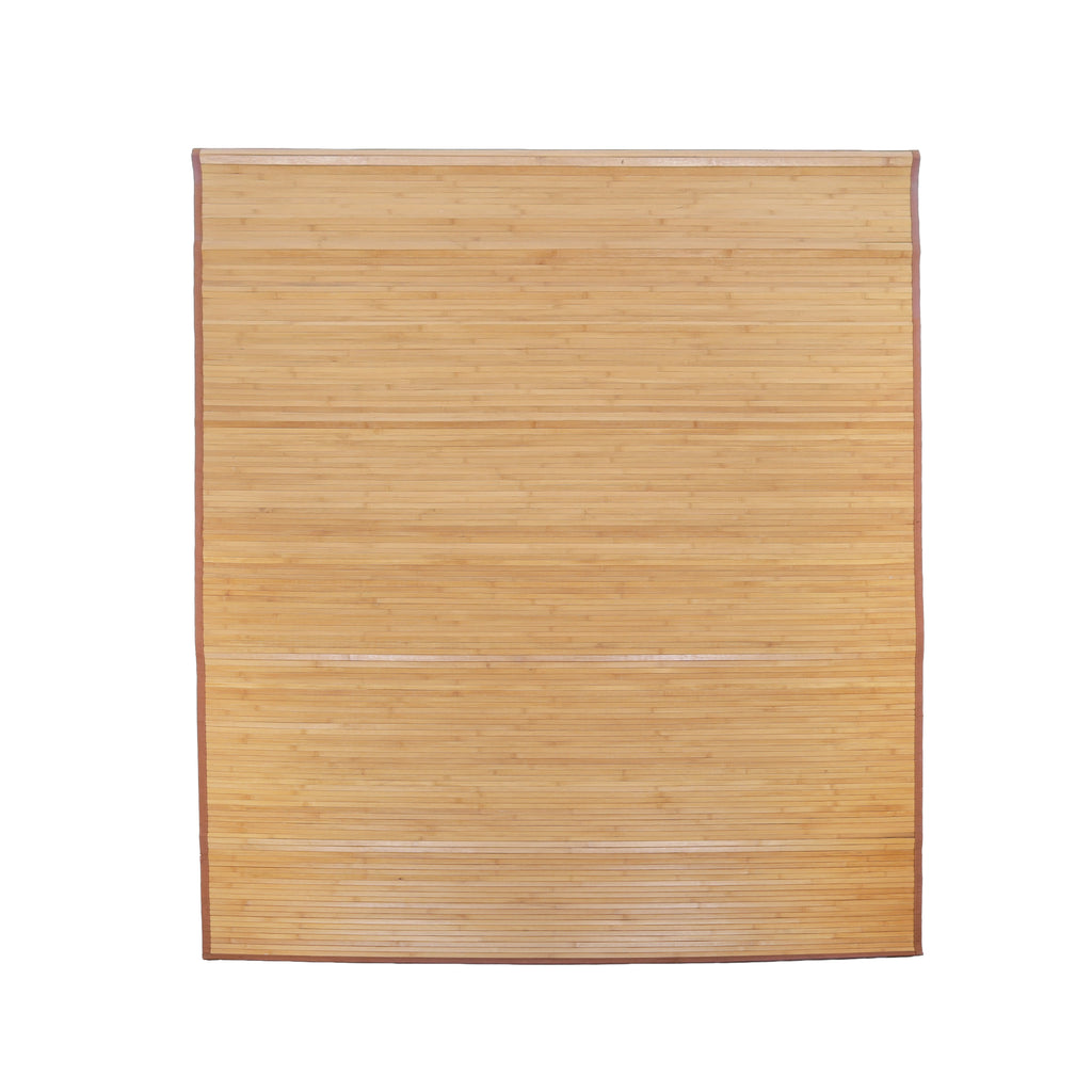 Light Brown Bamboo Slat Roll-Up Mat