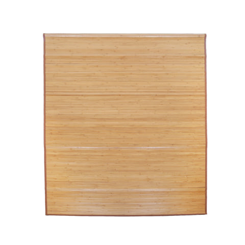 Light Brown Bamboo Slat Roll-Up Mat