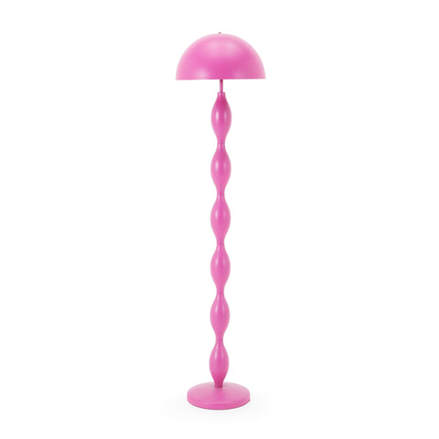 Hot Pink Bobble Stem Floor Lamp