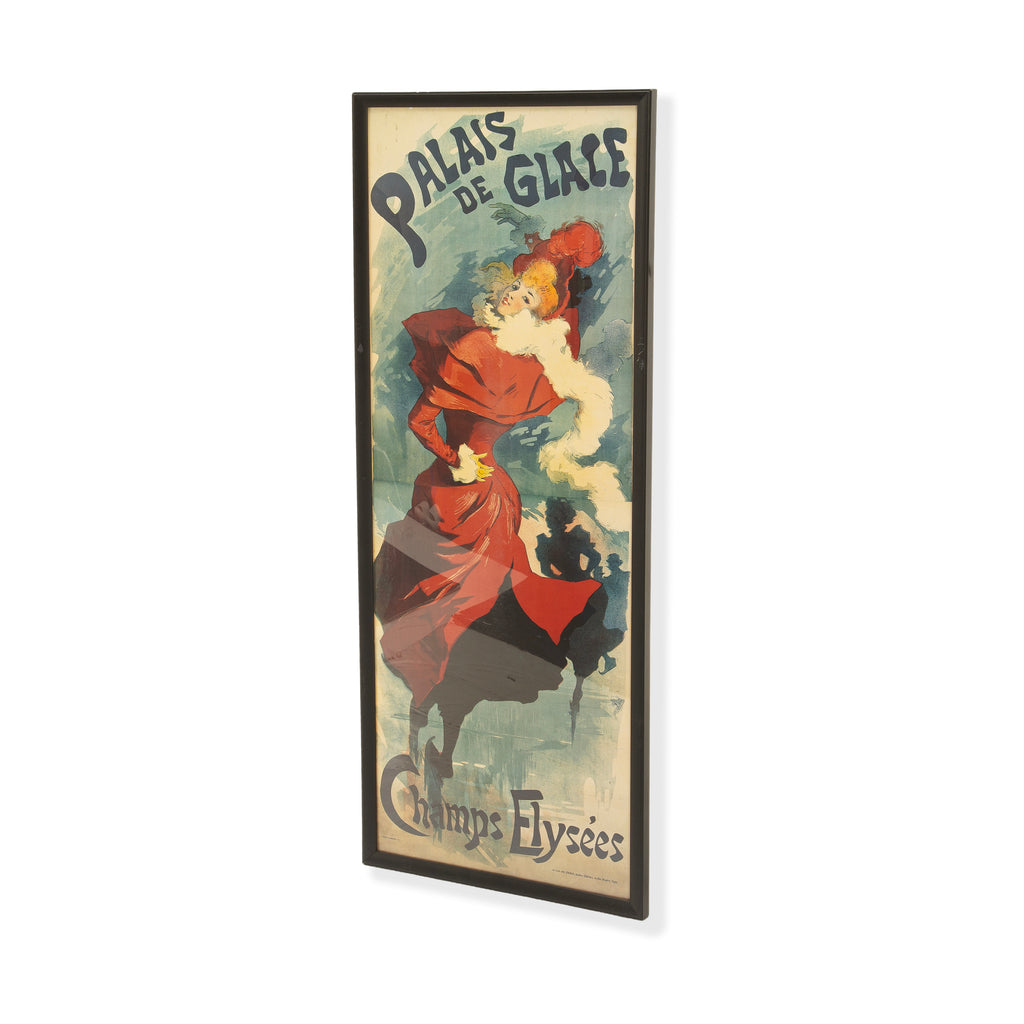29218 (A+D) Framed Art Nouveau 'Palais de Glace' Poster (20" x 50")