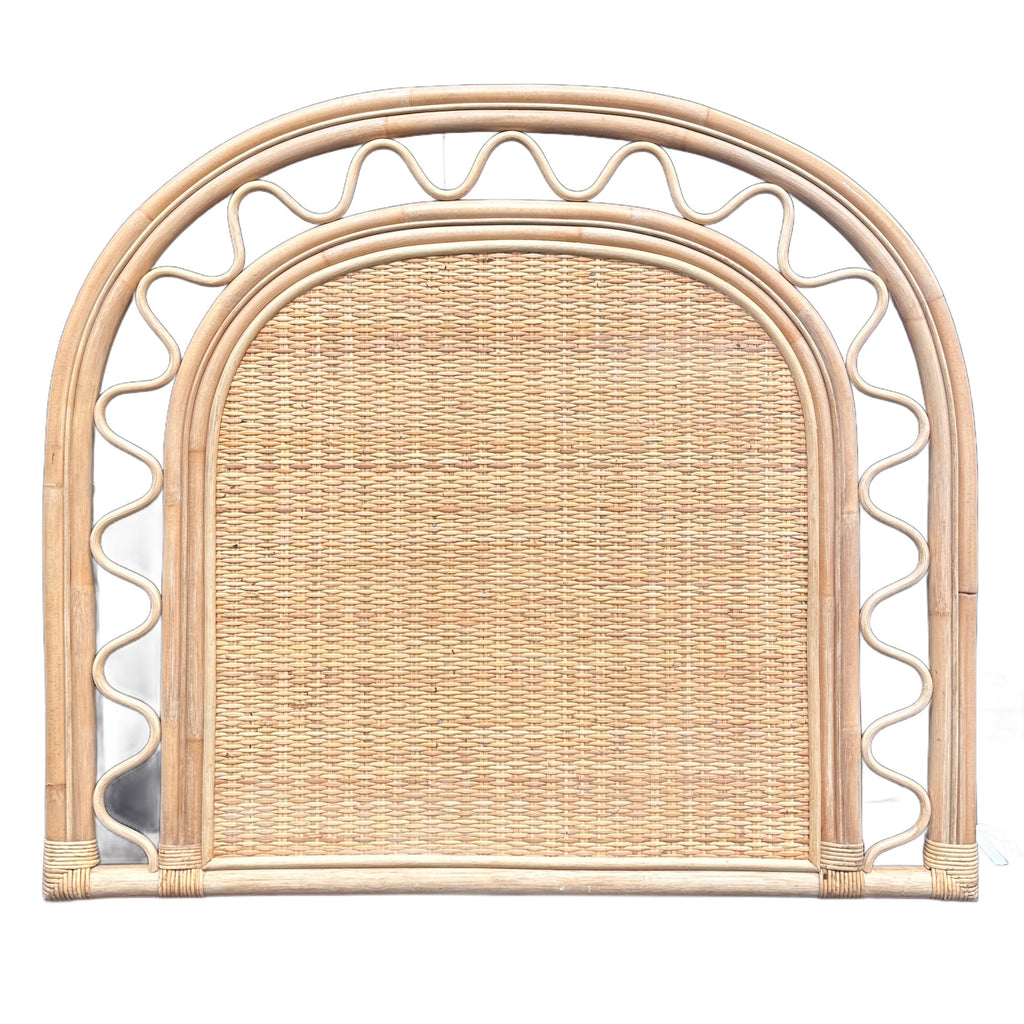 Natural Rattan Arched Headboard