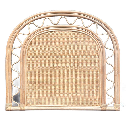 Natural Rattan Arched Headboard