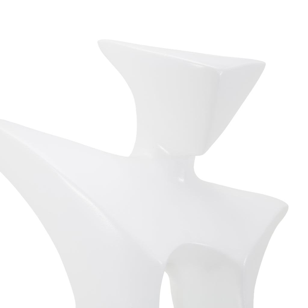 Glossy White Abstract Modern Mannequin