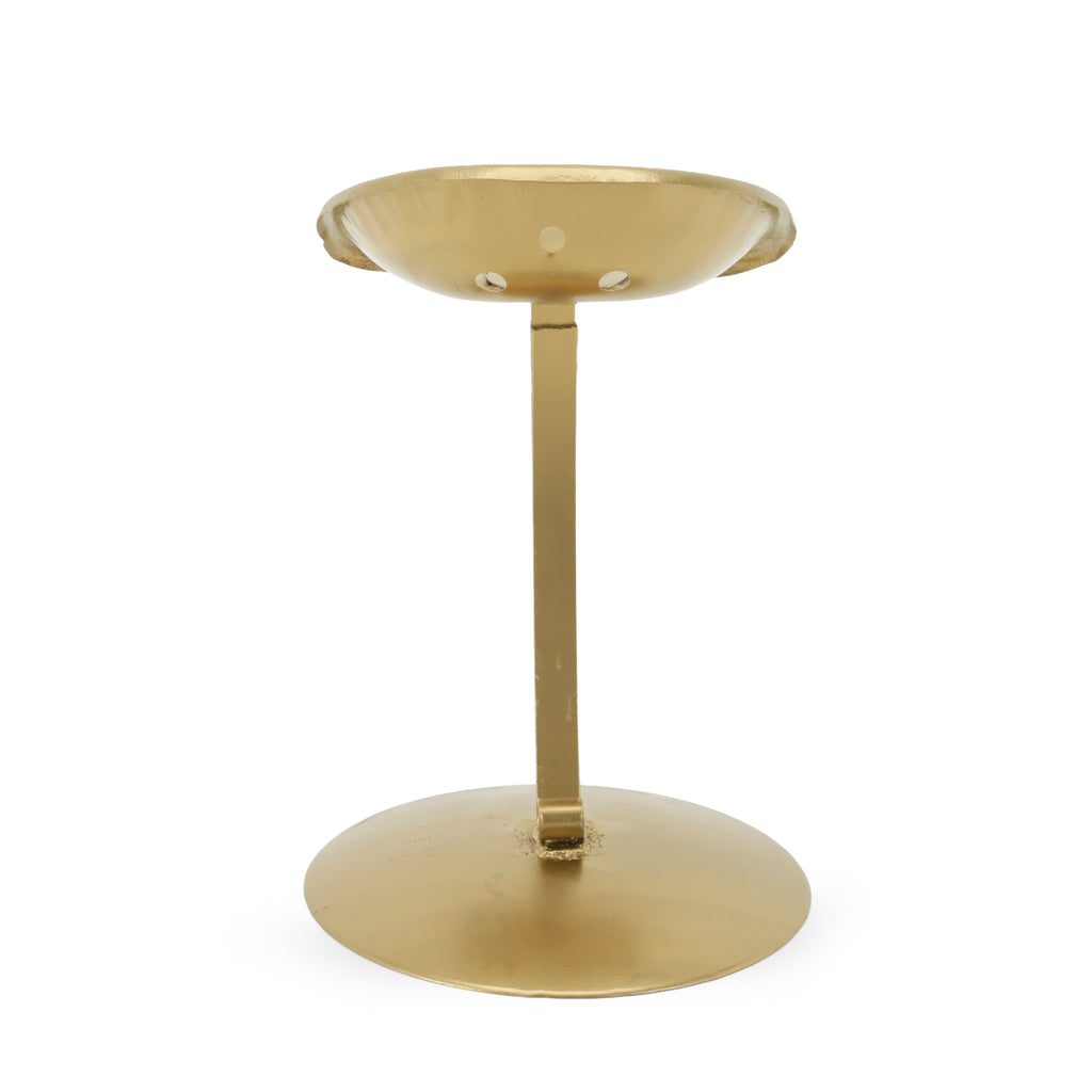 Gold Metal Tractor Seat Stool