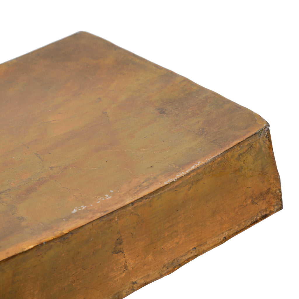 Bronze Curved Metal Decorative Table