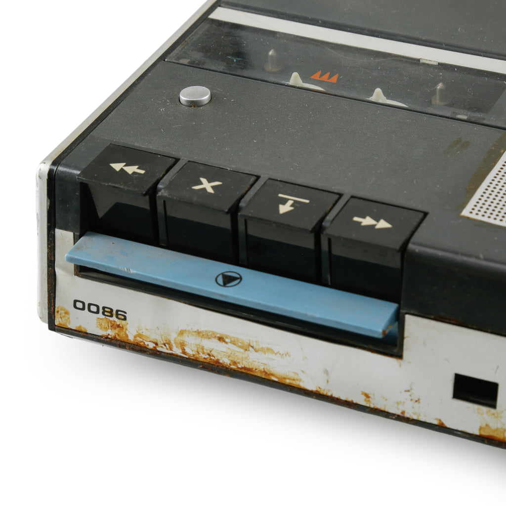 Silver and Black Philips Norelco Cassette Recorder